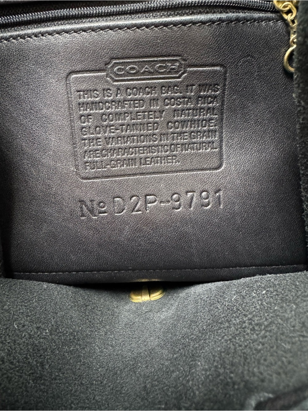 Coach Vintage 9791 Black Leather Daypack Backpack Purse - Picture 9 of 14